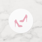 Wenn der Schuh rosa passt Konfetti (Klein Vorderseite)