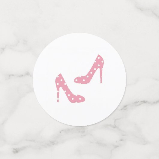 Wenn der Schuh rosa passt Konfetti (Klein Vorderseite)