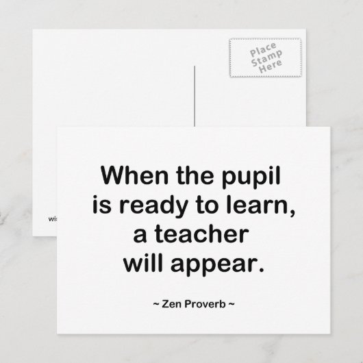 Wenn der Schüler fertig ist Postkarte (Vorne/Hinten)