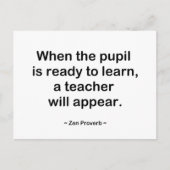 Wenn der Schüler fertig ist Postkarte (Vorderseite)