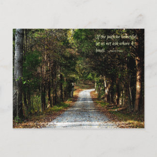 Wenn der Weg schön ist... Postkarte