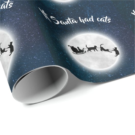 Wenn der Weihnachtsmann einen lustigen Weihnachtsf Geschenkpapier (Rolleneckpunkt)