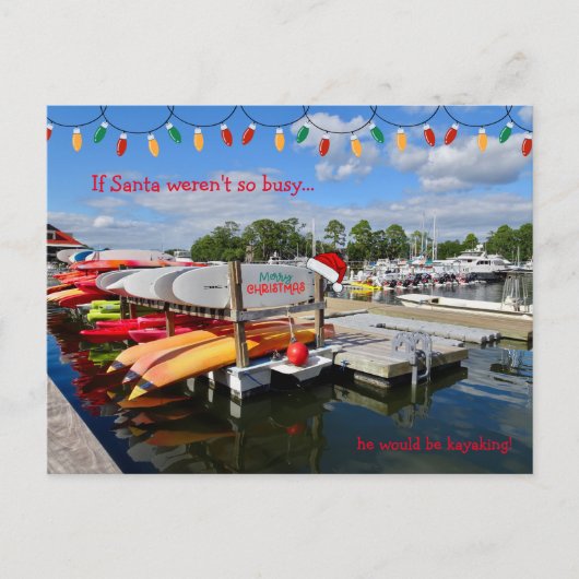 Wenn der Weihnachtsmann nicht so beschäftigt wäre, Postkarte (Vorderseite)