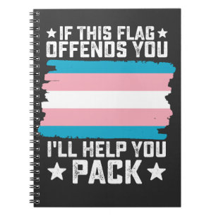 Wenn dich diese Flagge beleidigt, helfe ich dir be Notizblock