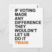 Wenn die Abstimmung etwas bewirkt hat.pnng Postkarte (Vorne/Hinten)