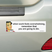 wenn die Arbeit überwältigend ist... Autoaufkleber (Auf Auto)