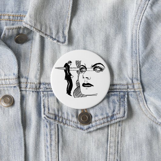 Wenn die Augen töten könnten (Daggeraume) Button (Beispiel)