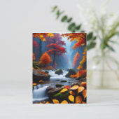 Wenn die Blätter beginnen, sich zu verändern und s Postkarte (Stehend Vorderseite)