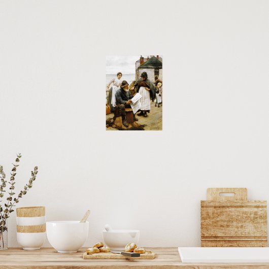 Wenn die Boote weg sind Walter Langley Poster (Küche)