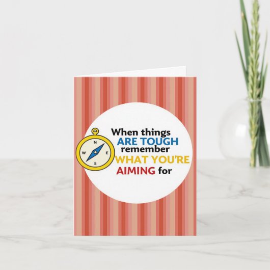 Wenn die Dinge hart sind Karte (Vorderseite)