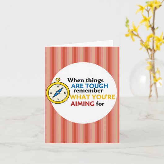 Wenn die Dinge hart sind Karte (Gelbe Blume)