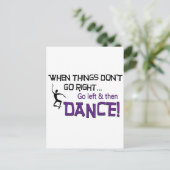 Wenn die Dinge nicht richtig laufen... Postkarte (Stehend Vorderseite)