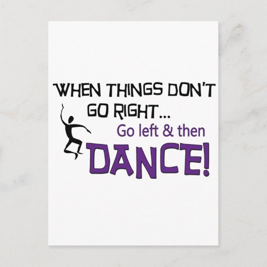 Wenn die Dinge nicht richtig laufen... Postkarte (Vorderseite)