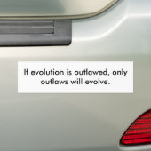 Wenn die Evolution verboten wird, werden sich nur  Autoaufkleber (Auf Auto)