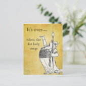 Wenn die fette Lady singt Postkarte (Stehend Vorderseite)