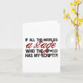 Wenn die ganze Welt eine Bühne ist ... Karte (Gelbe Blume)