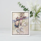 Wenn die ganze Welt jung ist durch Warwick Goble Postkarte (Stehend Vorderseite)