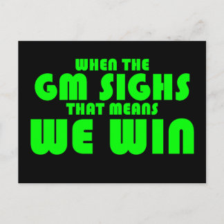 Wenn die GVO sieht Postkarte