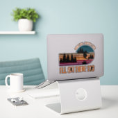 Wenn die Hölle erfriert, werde ich auch dort Ski f Aufkleber (Laptop auf Schreibtisch)