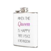 Wenn die Königin - lustig glücklich ist, zitieren Flachmann (Links)