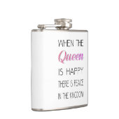 Wenn die Königin - lustig glücklich ist, zitieren Flachmann (Rechts)