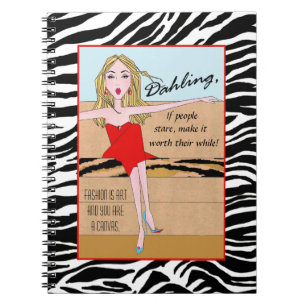 "Wenn die Leute starren, lohnt es sich!" Notizblock