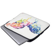 Wenn die Liebe blüht Laptopschutzhülle (Vorne Knopf)