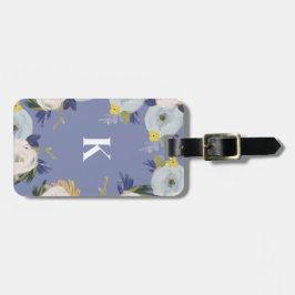 Wenn die Liebe Monogramm wächst Gepäckanhänger