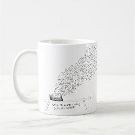 Wenn die Muse endlich ihren Kaffee bekommt Kaffeetasse