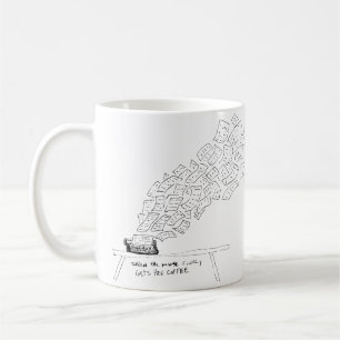 Wenn die Muse endlich ihren Kaffee bekommt Kaffeetasse