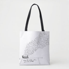 Wenn die Muse endlich ihren Kaffee bekommt Tasche