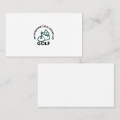 wenn die Natur ruft, immer Golf gehen Visitenkarte (Vorne/Hinten)