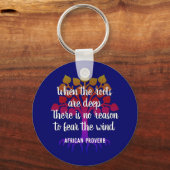 WENN DIE ROOTS TIEF inspirierendes Zitat sind Schlüsselanhänger (Vorderseite)