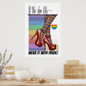 Wenn die Schuhe passt ... Poster (Küche)