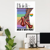 Wenn die Schuhe passt ... Poster (Heimbüro)