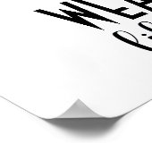 Wenn die Schuhe passt ... Poster (Ecke)