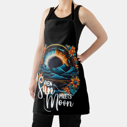 Wenn die Sonne den Mond erreicht, ergibt sich das  Schürze (InSitu)