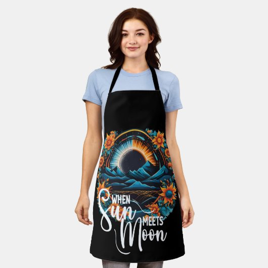 Wenn die Sonne den Mond erreicht, ergibt sich das  Schürze (Getragen)