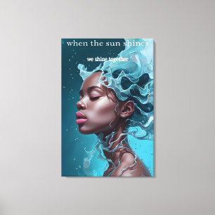 Wenn die Sonne scheint Canvas Print Leinwanddruck