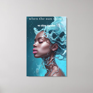 Wenn die Sonne scheint Canvas Print Leinwanddruck