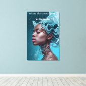 Wenn die Sonne scheint Canvas Print Leinwanddruck (Insitu (Holzboden))