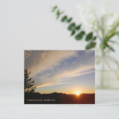 Wenn die Sonne untergeht... Postkarte (Stehend Vorderseite)