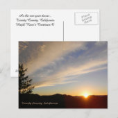 Wenn die Sonne untergeht... Postkarte (Vorne/Hinten)