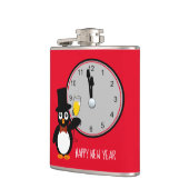 Wenn die Uhr zwölf Vinyl-Wrap-Flasche schlägt Flachmann (Links)