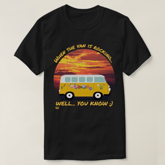 WENN DIE VAN ROCKIERT... lustiges Vanlife 4ever T-Shirt (Design vorne)
