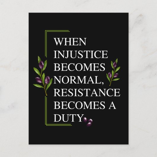 WENN DIE VERLETZUNG NORMALERWEISE WIRD, WIRD DIE R POSTKARTE (Vorderseite)