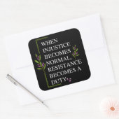 WENN DIE VERLETZUNG NORMALERWEISE WIRD, WIRD DIE R QUADRATISCHER AUFKLEBER (Umschlag)