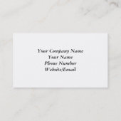 Wenn die Welt Visitenkarte (Rückseite)