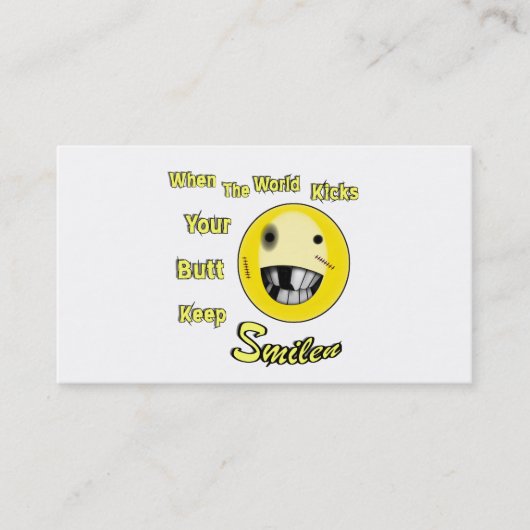 Wenn die Welt Visitenkarte (Vorderseite)