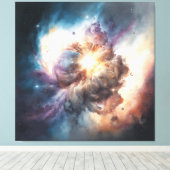 Wenn die Welt zusammenbricht Leinwanddruck (Insitu (Holzboden))